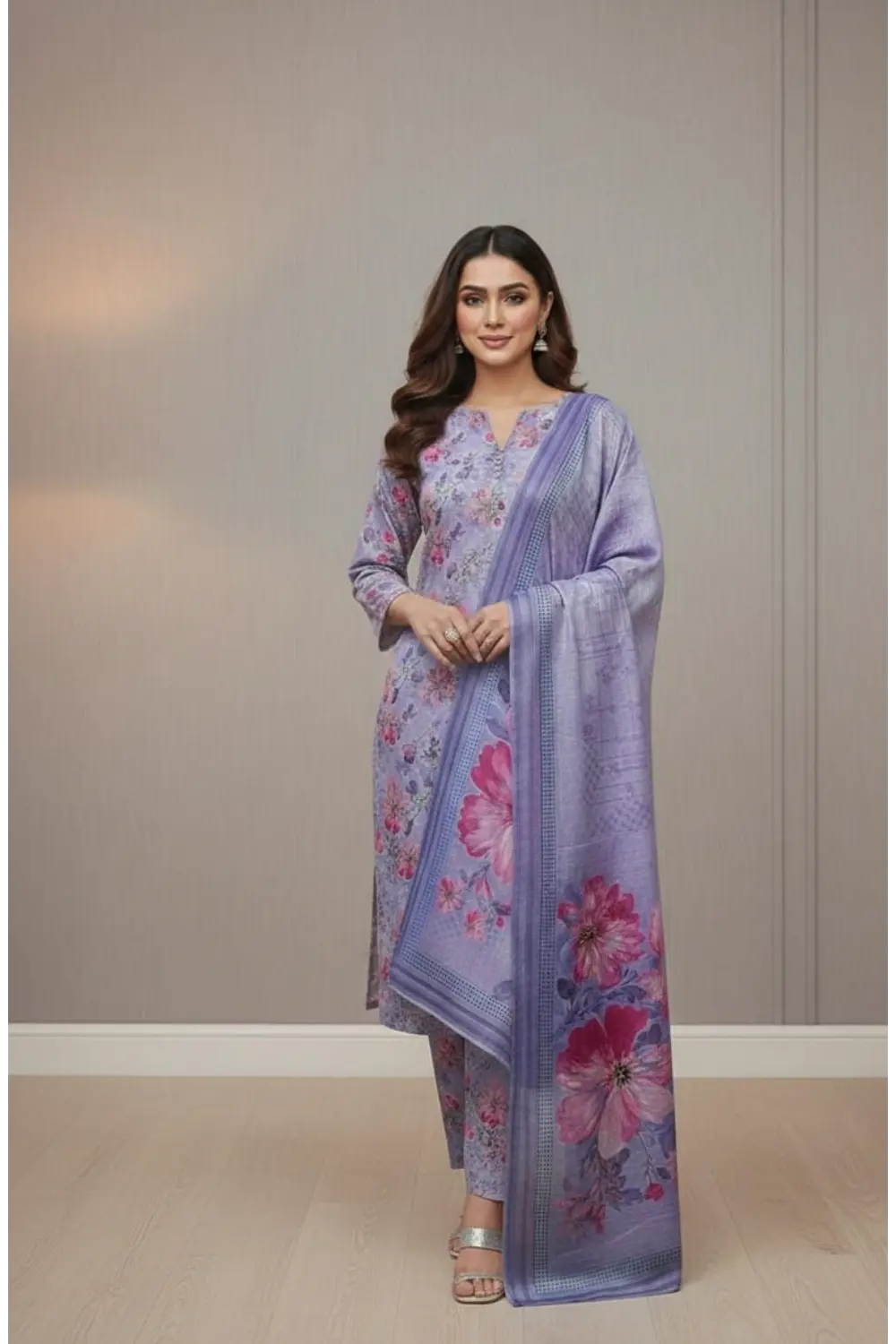 Unstitched COTTON 3 pice