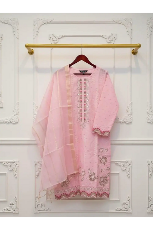 3pcs Embroidered suit