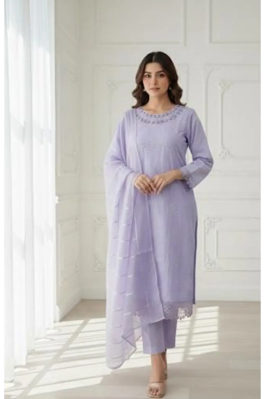 3PCS Embroidered suit&nbsp;